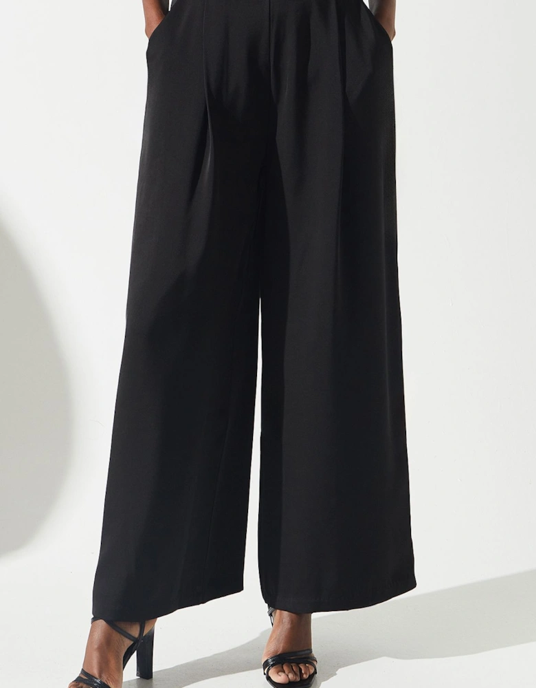 Satin Wide Leg Trouser