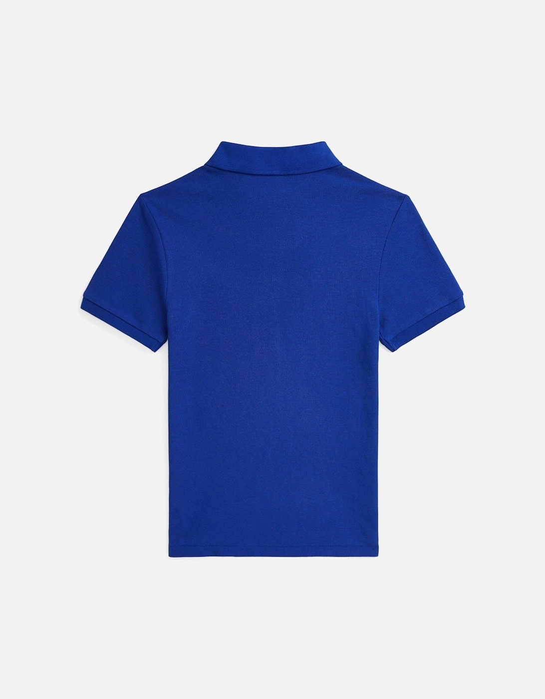 Boys Short Sleeve Slim Polo Shirt - Blue