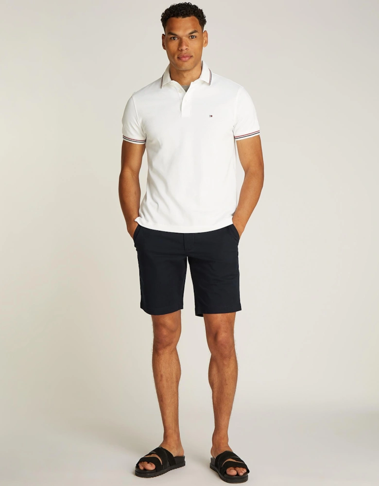 Tipped Mens Slim Fit Polo