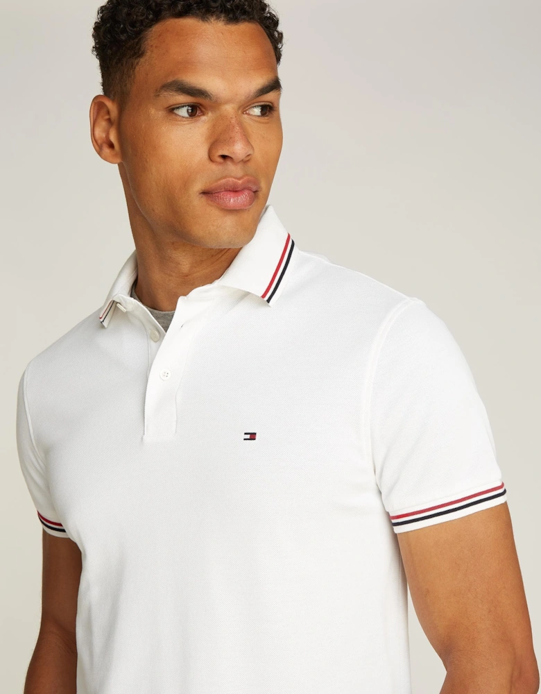 Tipped Mens Slim Fit Polo