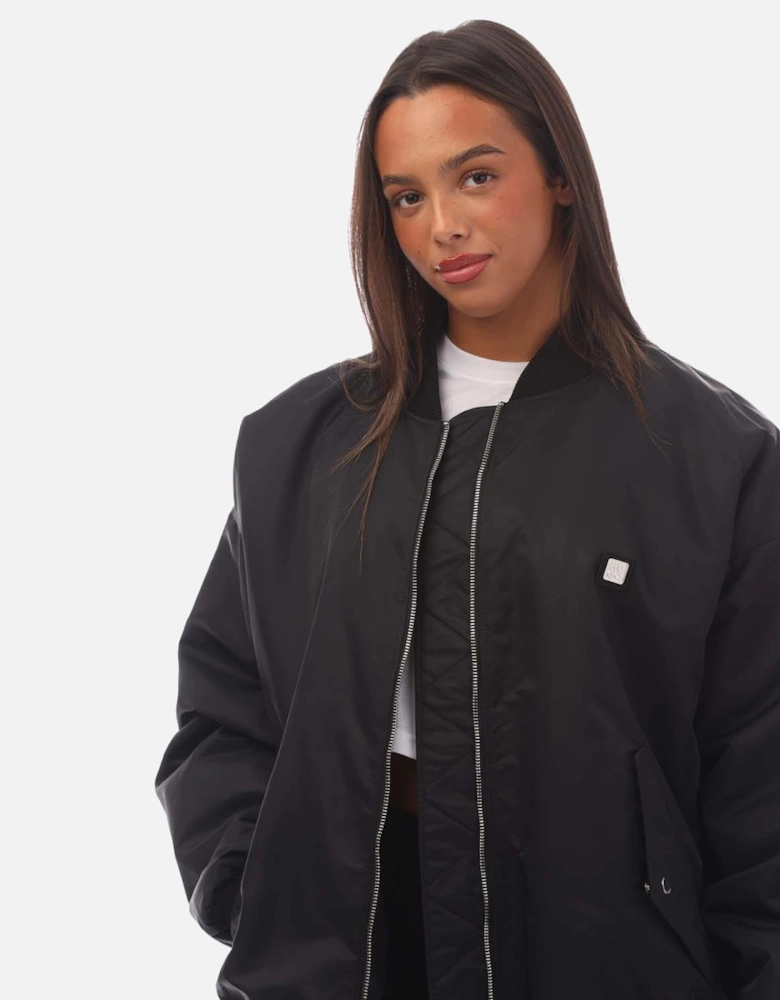 Flesaine-1 Oversized-Fit Bomber Jacket