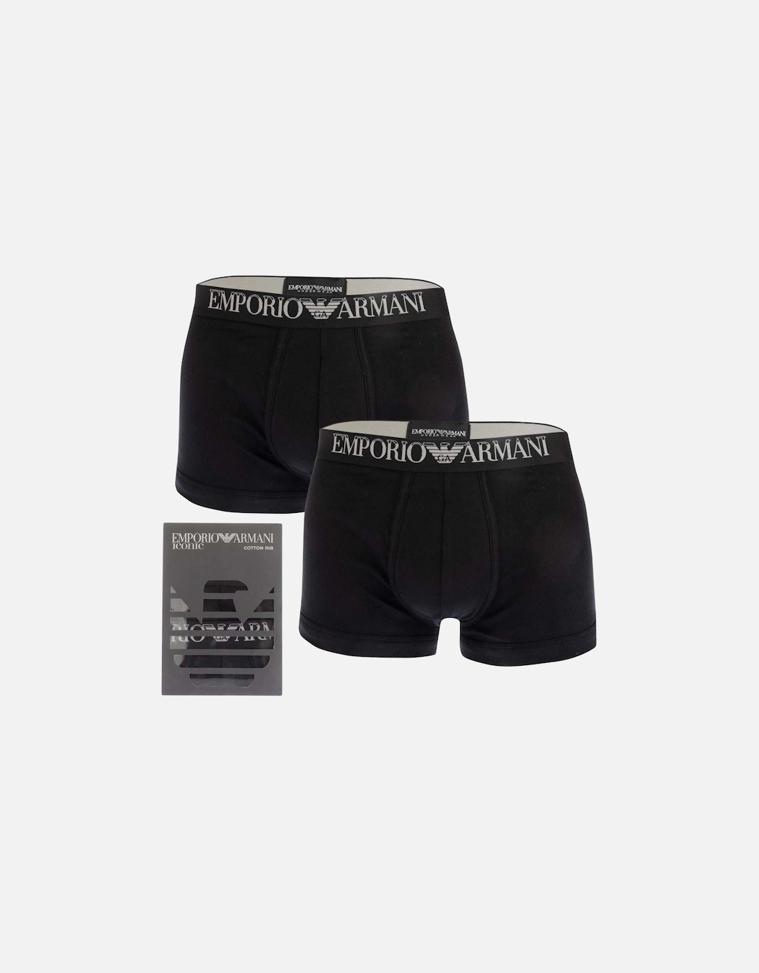 2 Pack Ribbed Cotton Boxer Briefs, 2 of 1