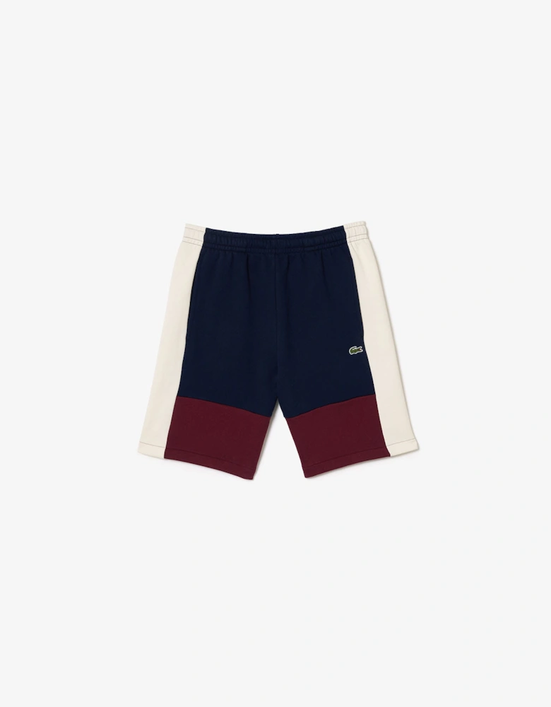 Regular Fit Colourblock Fleece Shorts