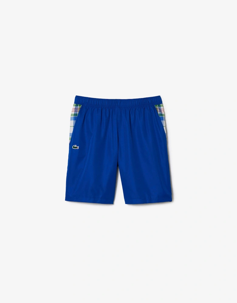 Tennis Checked Colourblock Shorts