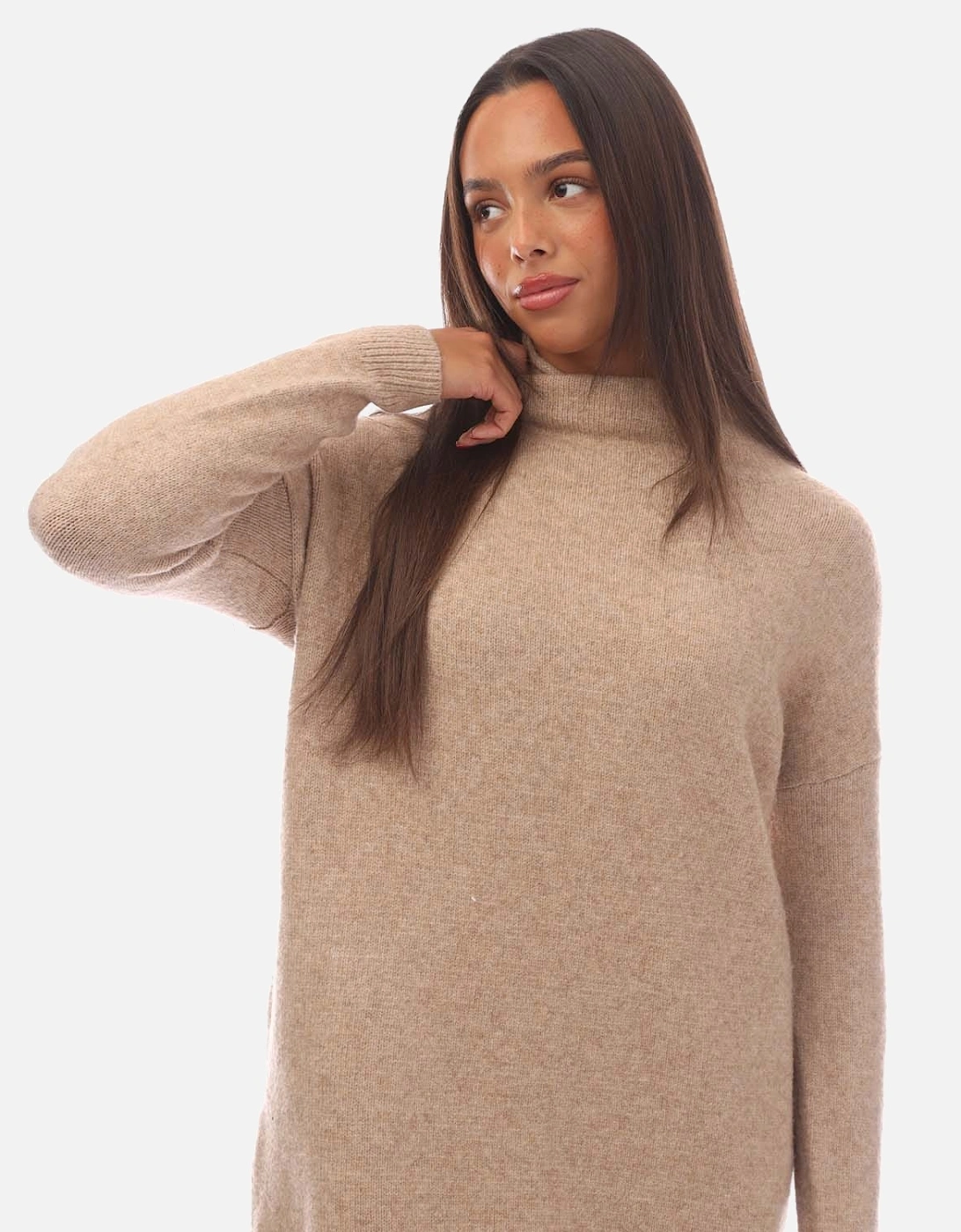 Isabella Funnel Neck Jumper Dress