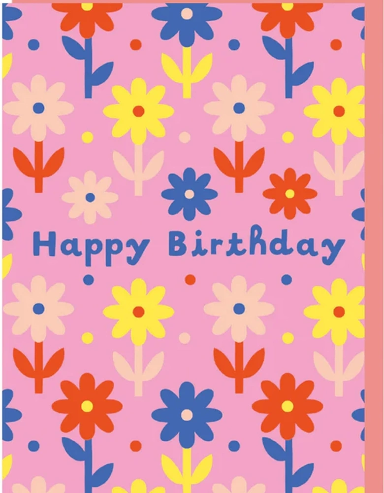 Ditsy Floral Birthday Card