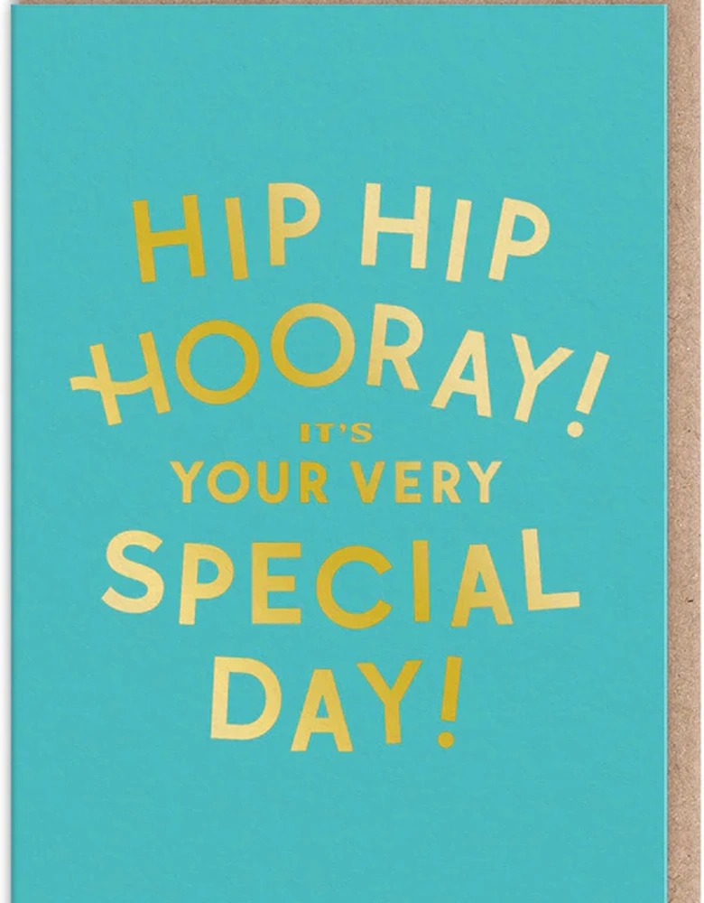 Hip Hip Hooray Special Day Birthday Card