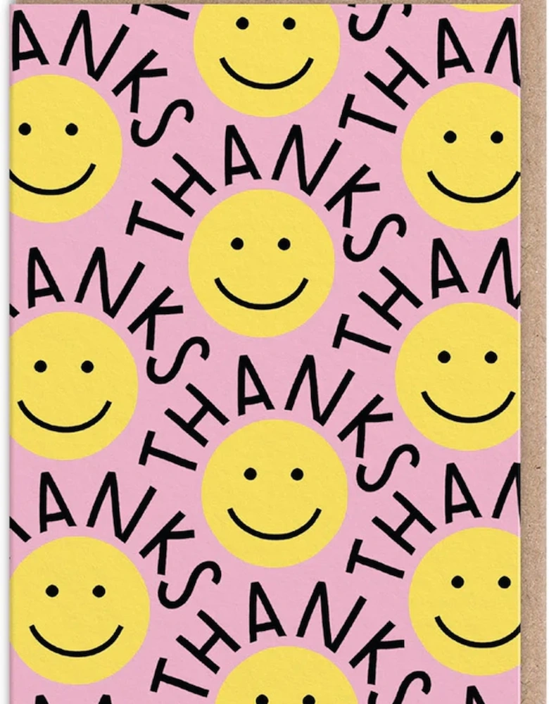 Smiley Faces Thank You Card