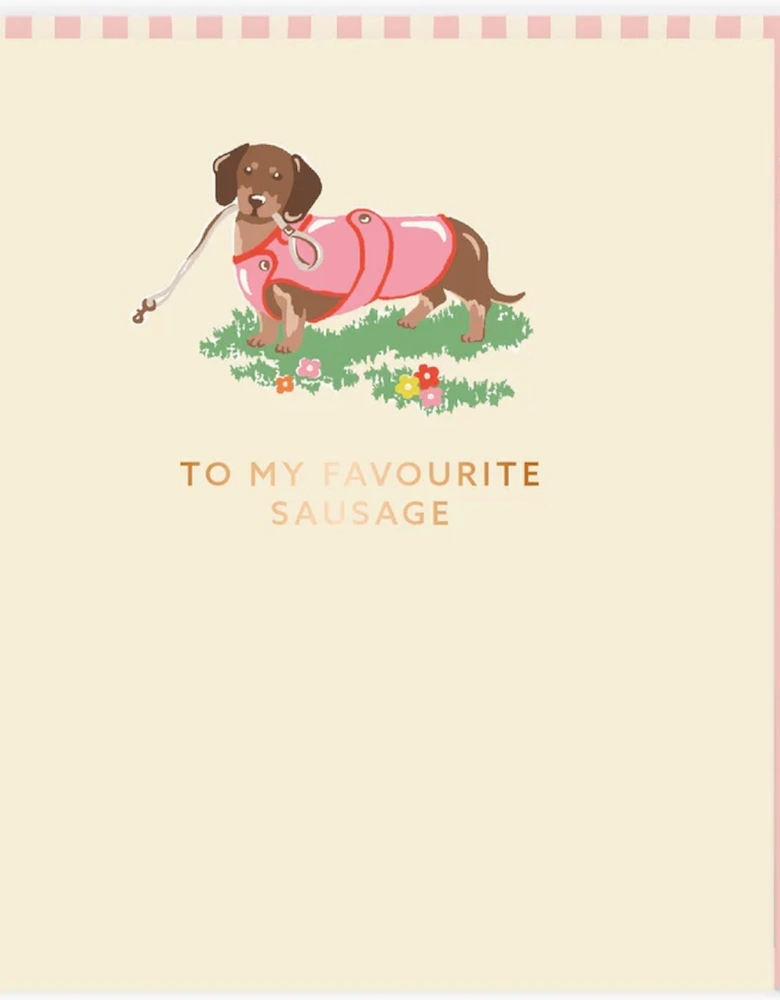 Cath Kidston To My Favourite Sausage Large Birthday Greeting Card