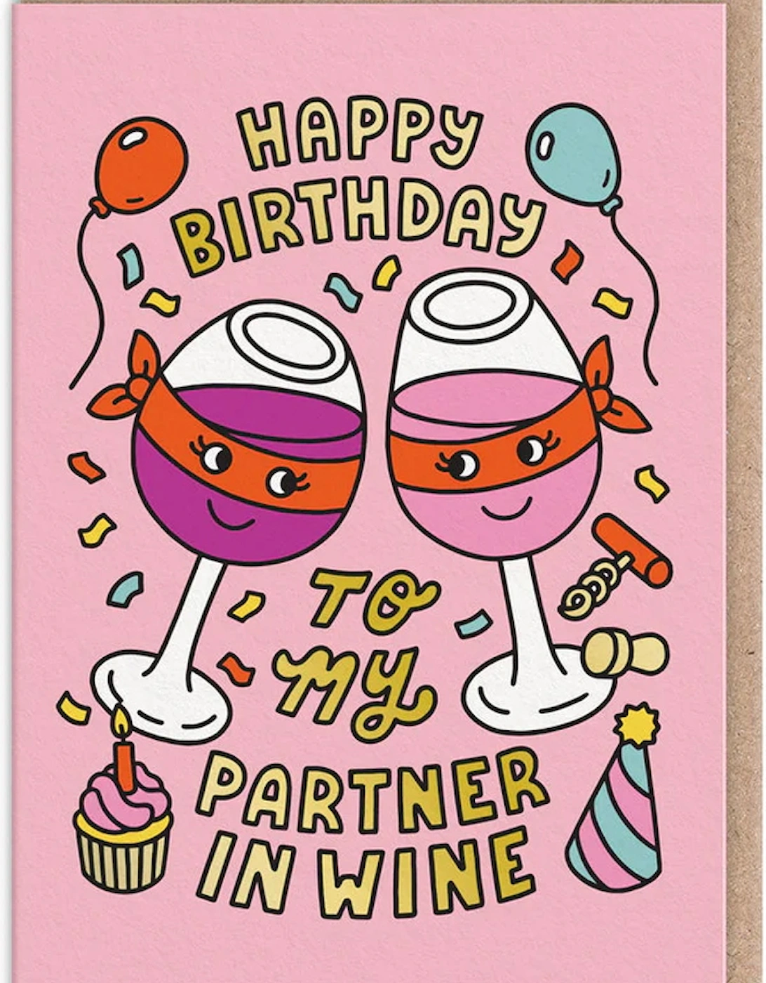 Partner In Wine Birthday Card, 2 of 1