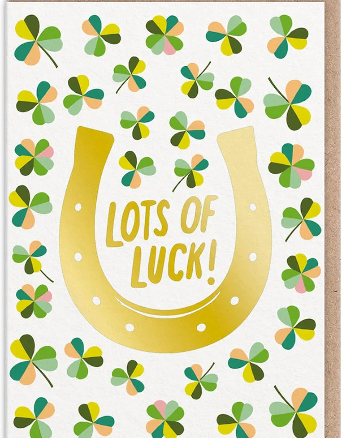 Lot's Of Luck Horseshoe Good Luck Card, 2 of 1