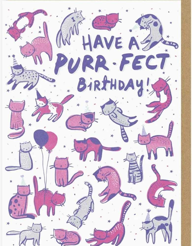 Purrfect Birthday Greeting Card