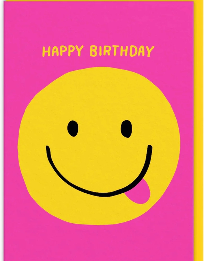 Smiley Face Happy Birthday Card