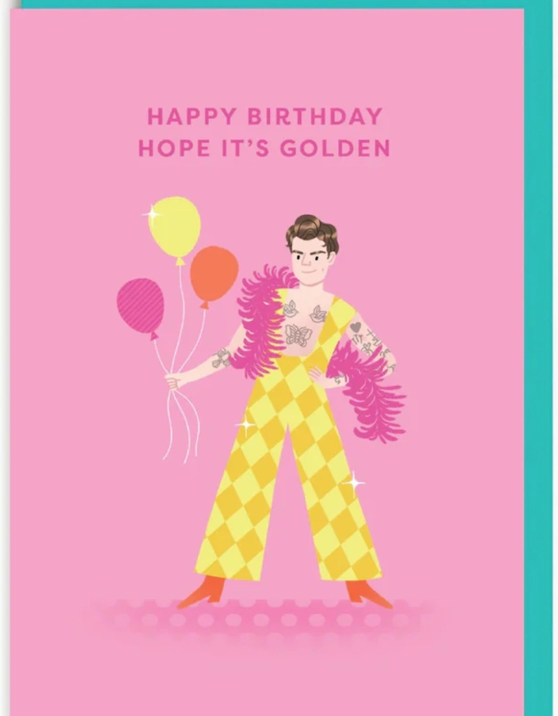 Harry Styles Golden Birthday Card, 2 of 1