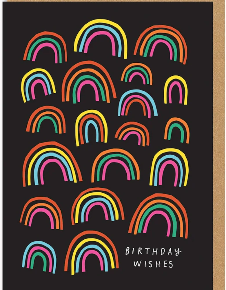 Birthday Wishes Rainbow Greeting Card