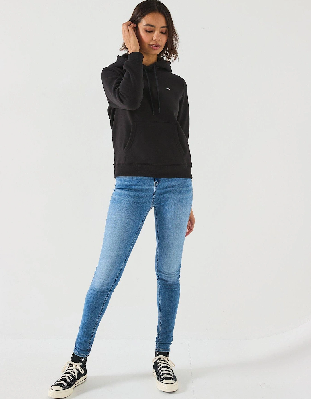 Flag Logo Hoodie - Black