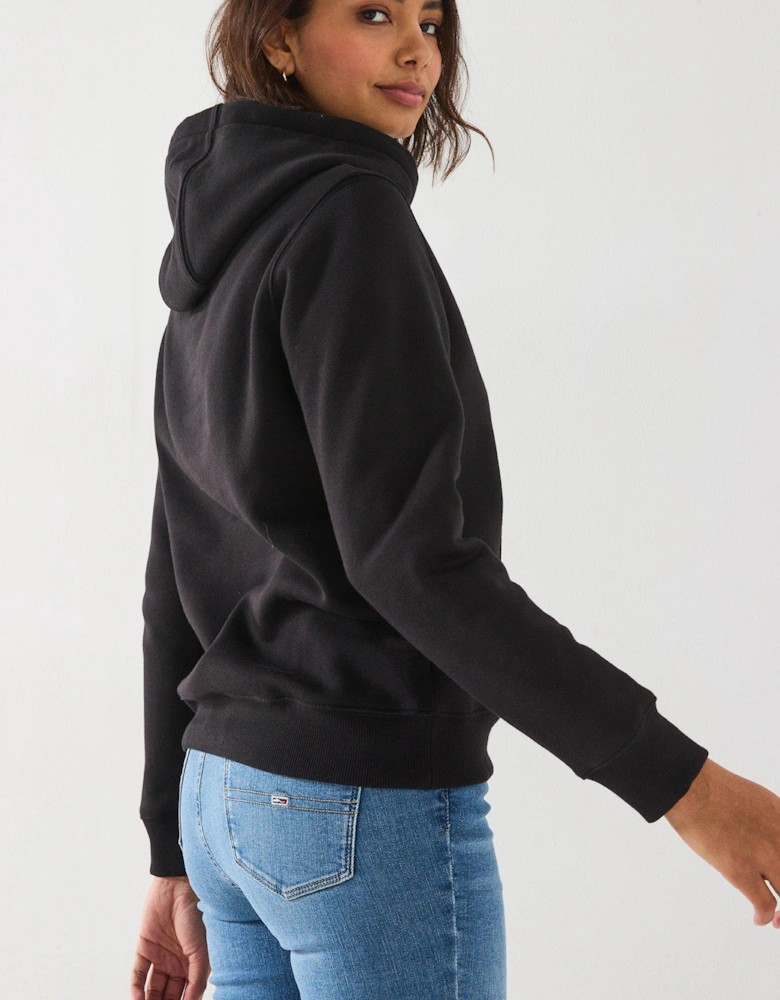 Flag Logo Hoodie - Black