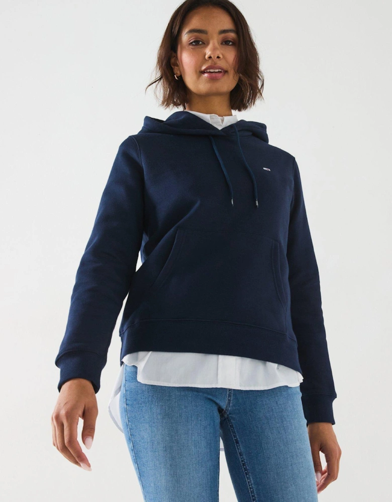 Flag Logo Hoodie - Navy