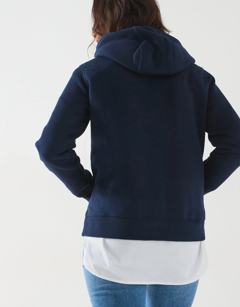 Flag Logo Hoodie - Navy