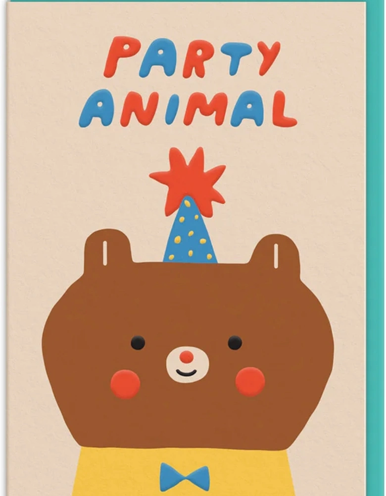 Party Animal Bear Card