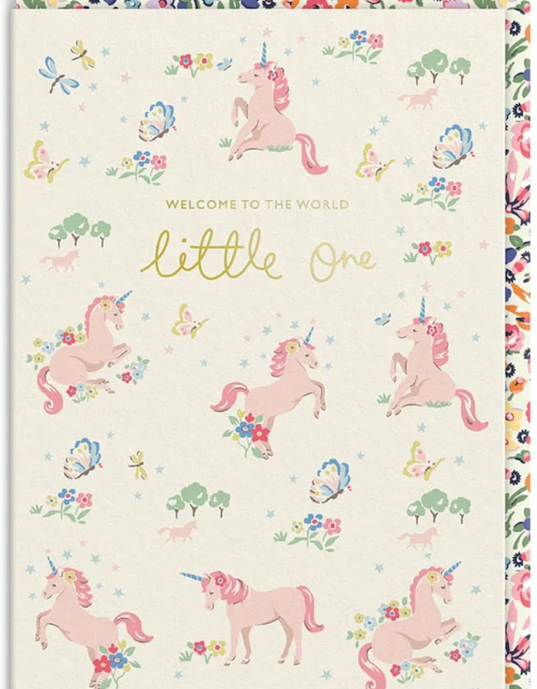 Cath Kidston Hello Little One Unicorn Greeting Card