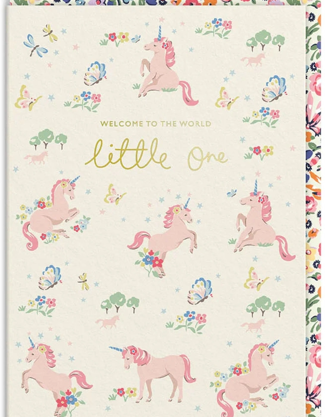 Cath Kidston Hello Little One Unicorn Greeting Card, 2 of 1