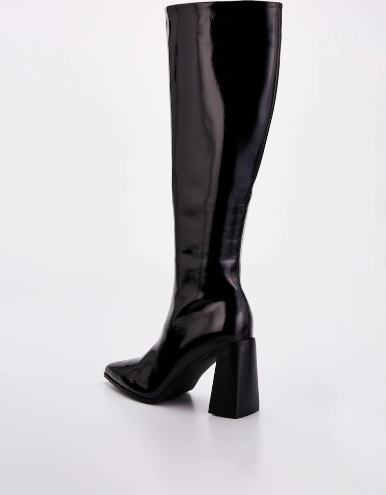 Corally Knee High Boots - Black