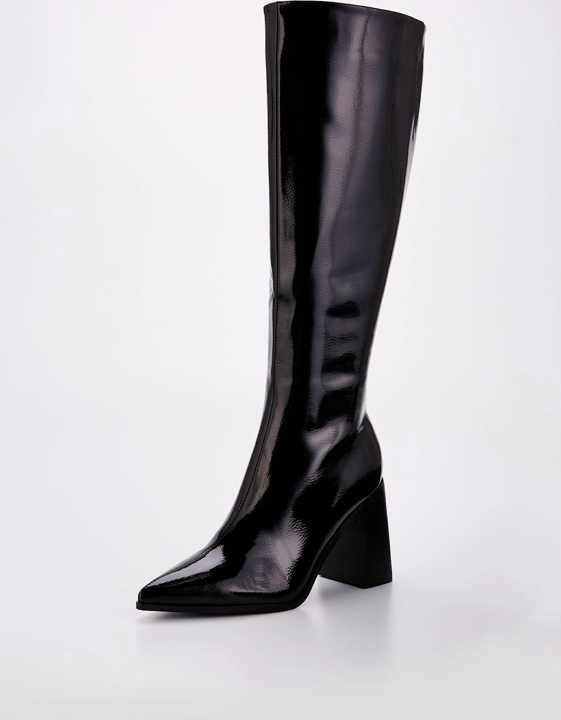 Corally Knee High Boots - Black