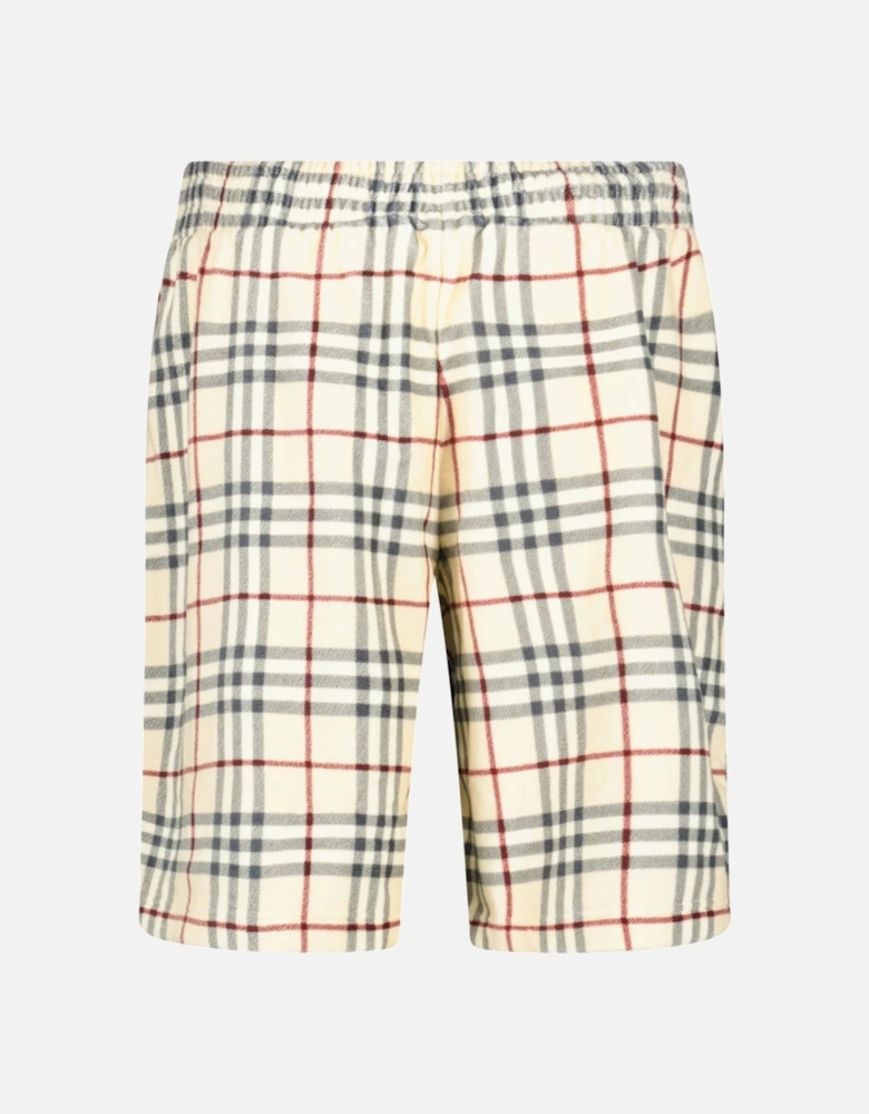 Debson' Towel Check Shorts Cream