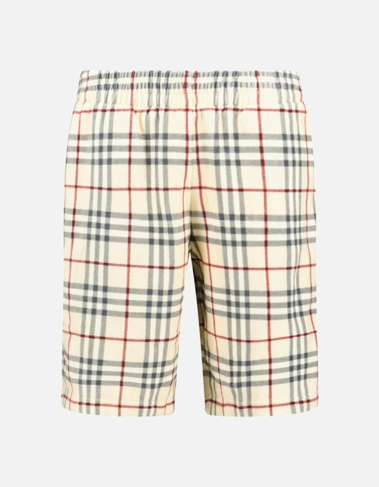 Debson' Towel Check Shorts Cream