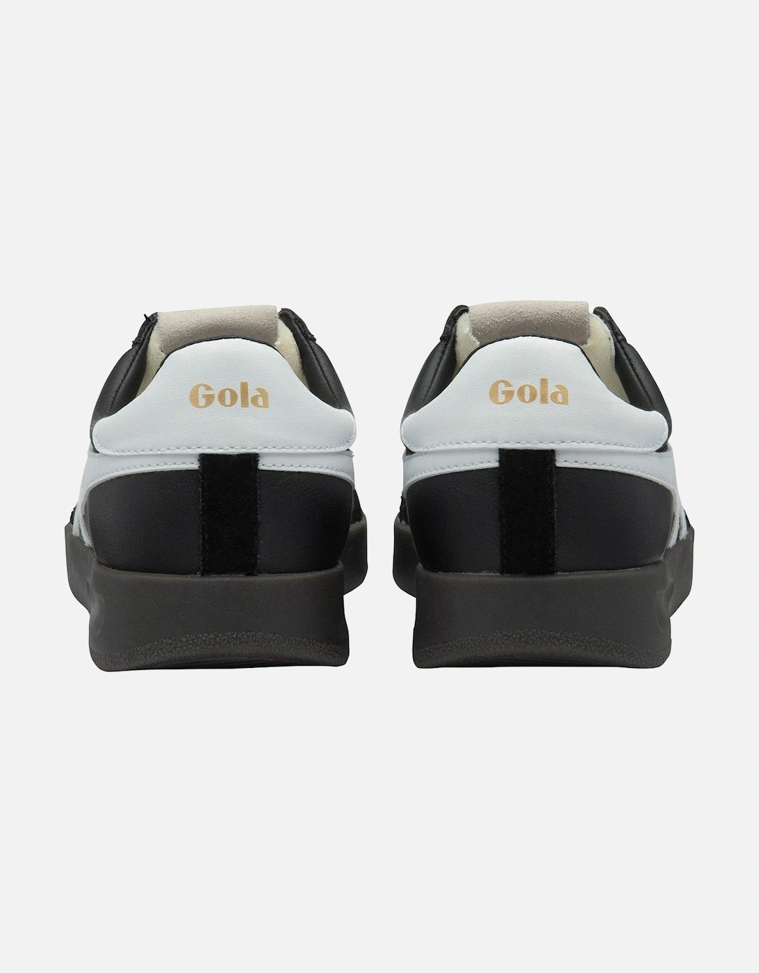 Women's Cyclone Leather Trainers - Black/White