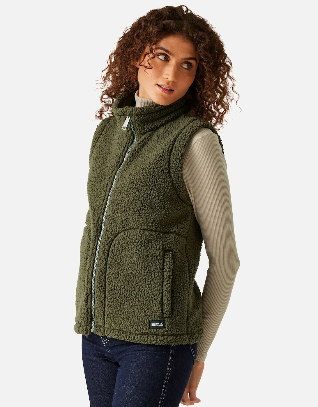 Womens/Ladies Calmry Borg Fleece Lined Gilet