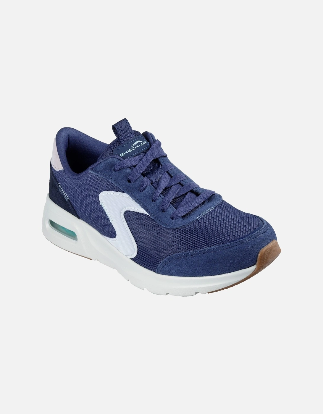 Womens/Ladies Skech-Air Court Air Wave Suede Trainers