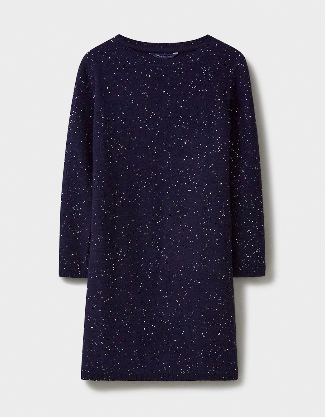 Glitterball Knitted Dress - Blue