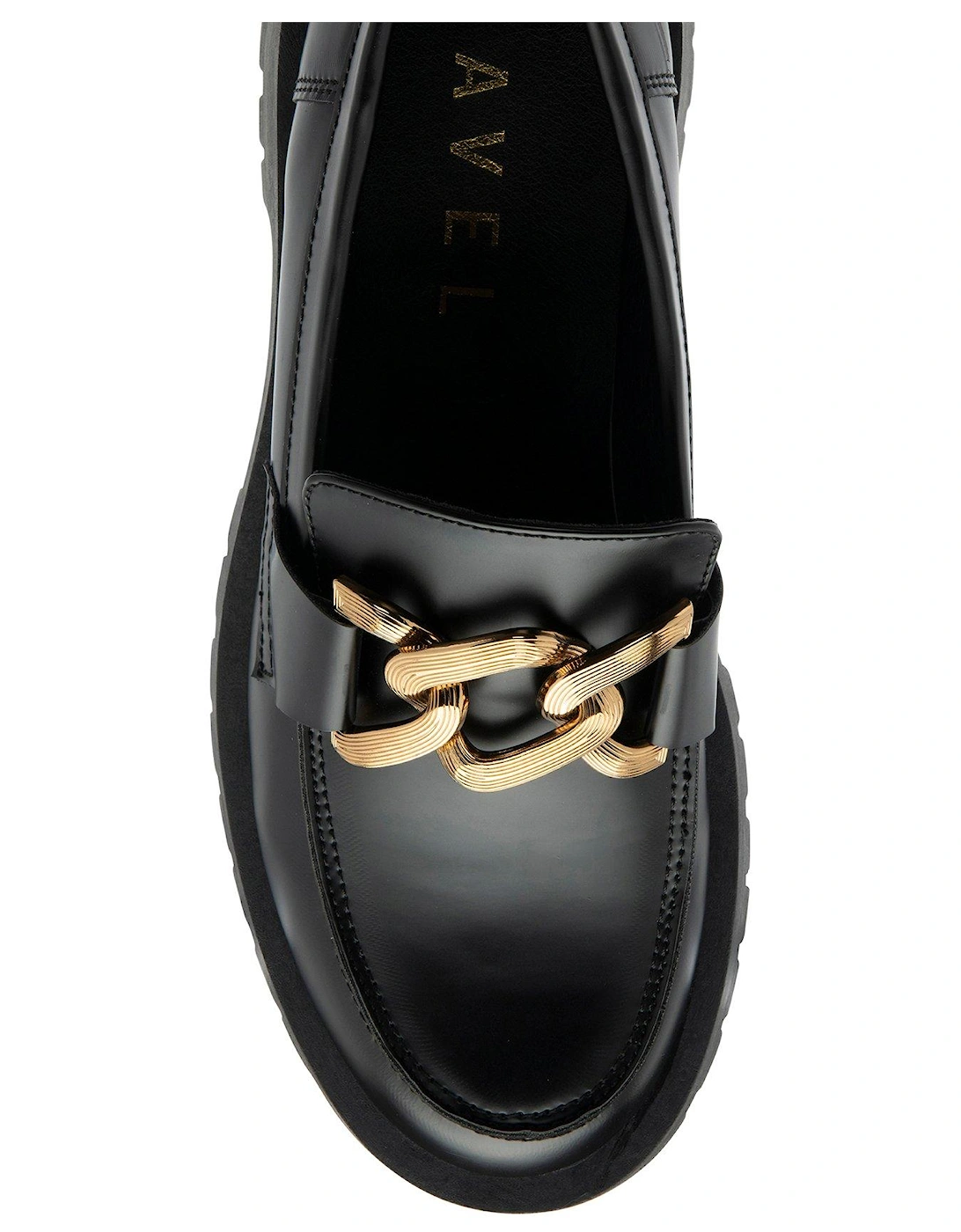 Spey Chunky Chain Loafers - Black