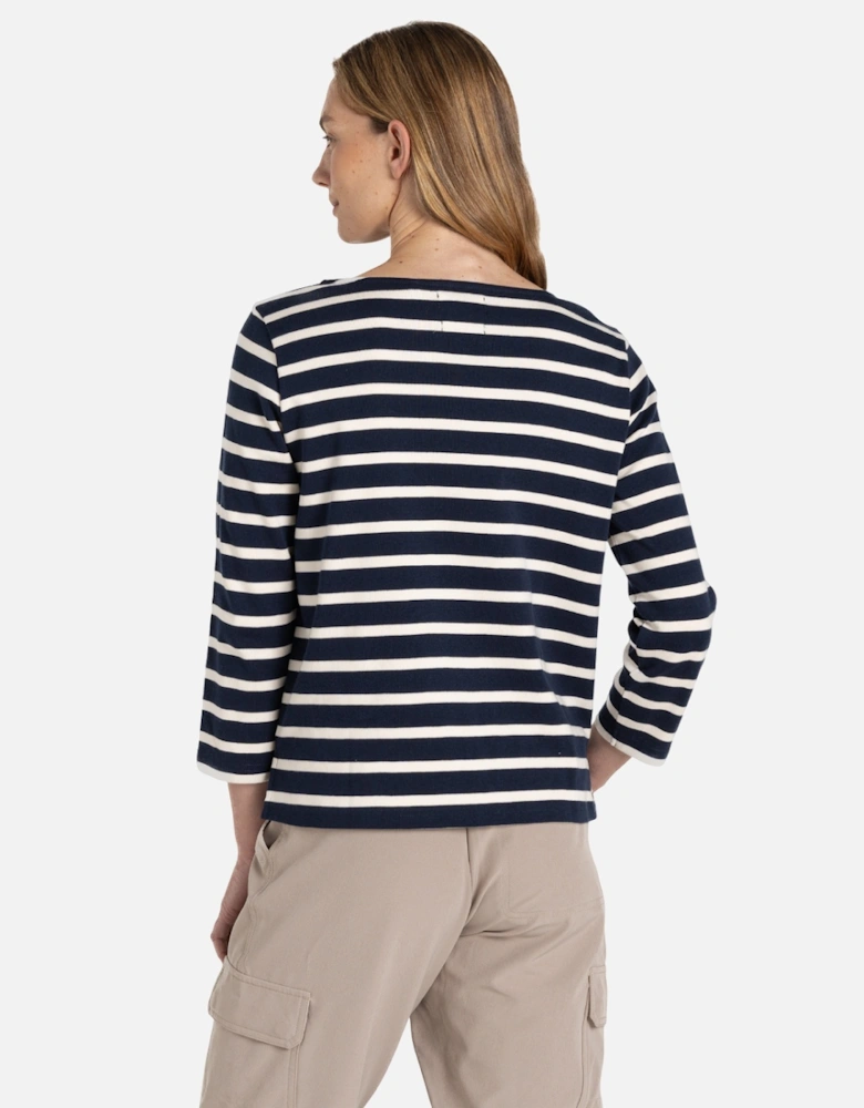 Womens/Ladies Painne Stripe Long-Sleeved Top