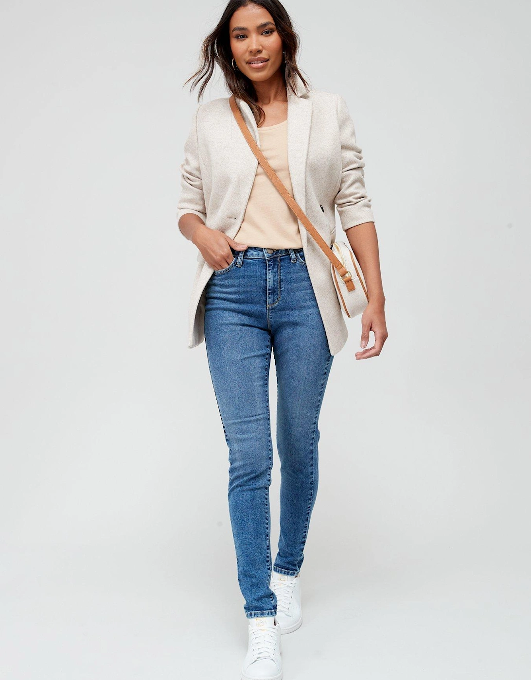 Relaxed Skinny Jean - Midi Wash