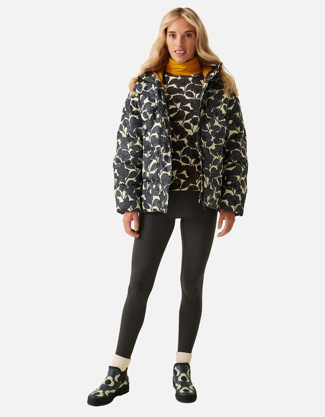 Womens/Ladies Orla Kiely Birdy Quilted Oversized Jacket