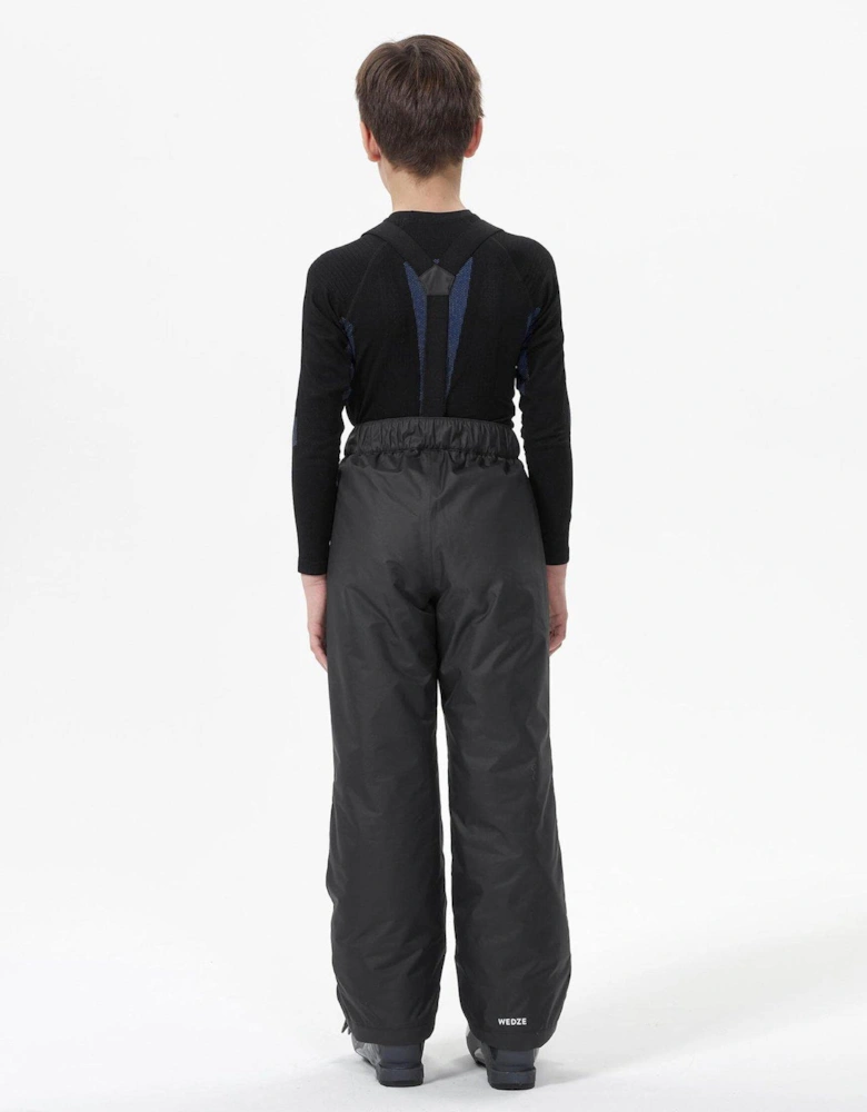 Kids' 100 Warm And Waterproof Ski Trousers - Dark Grey