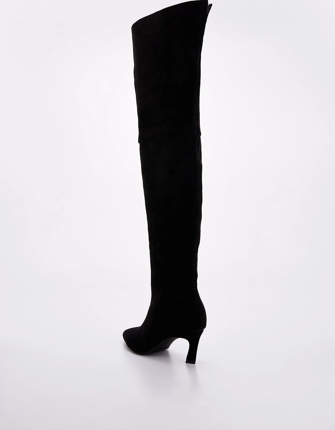 Palazzi Knee High Boots - Black