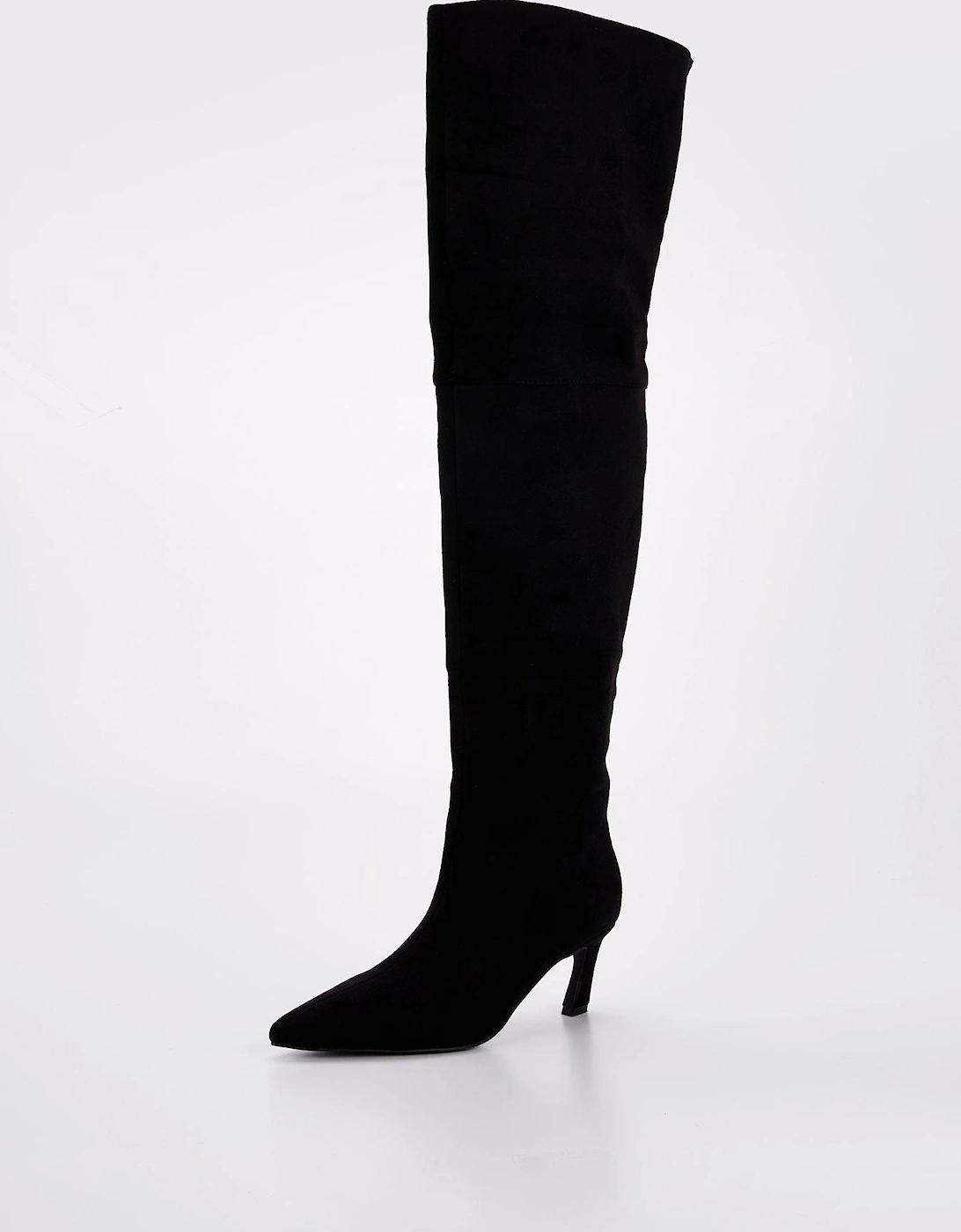 Palazzi Knee High Boots - Black