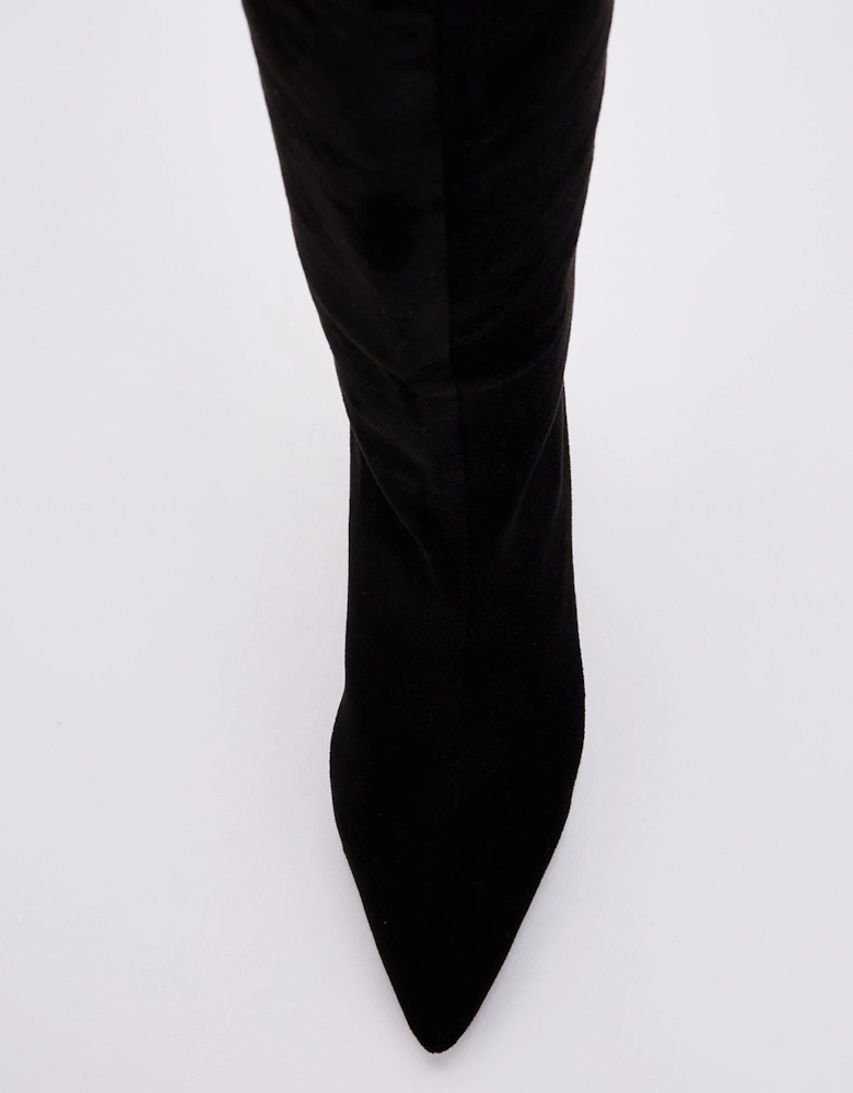 Palazzi Knee High Boots - Black