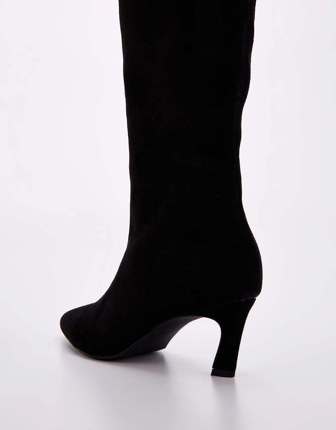 Palazzi Knee High Boots - Black