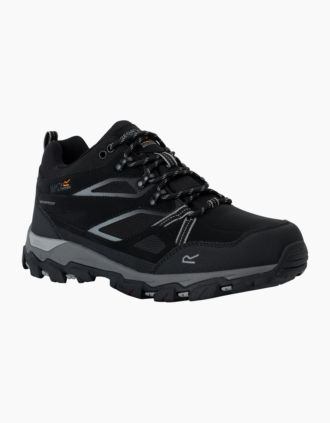 Regatta Men's Black Holcombe 3 Low Walking Boots - Size 10 UK