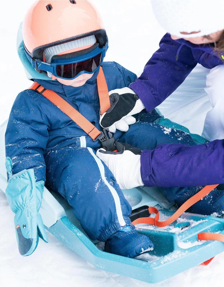 Kids' 500 Warm Baby Ski Suit 500 - Blue