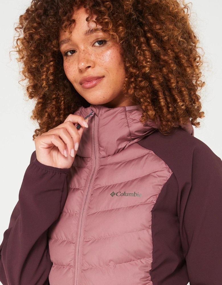 Women's Powder Lite II Hybrid Hooded Jacket - Purple
