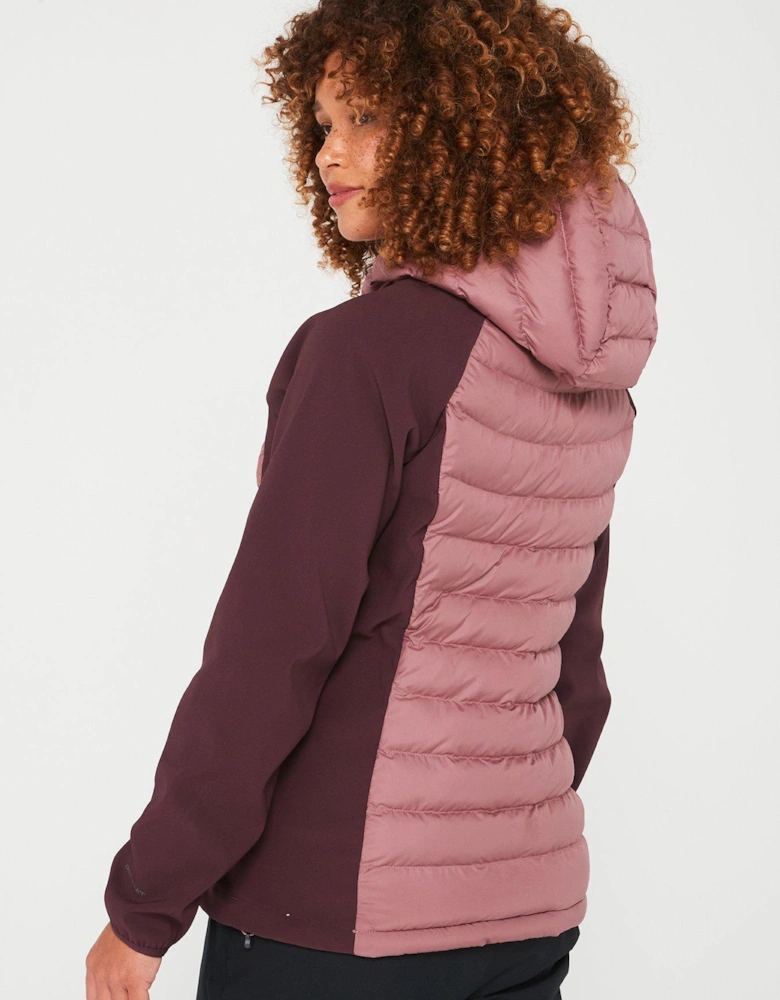 Women's Powder Lite II Hybrid Hooded Jacket - Purple