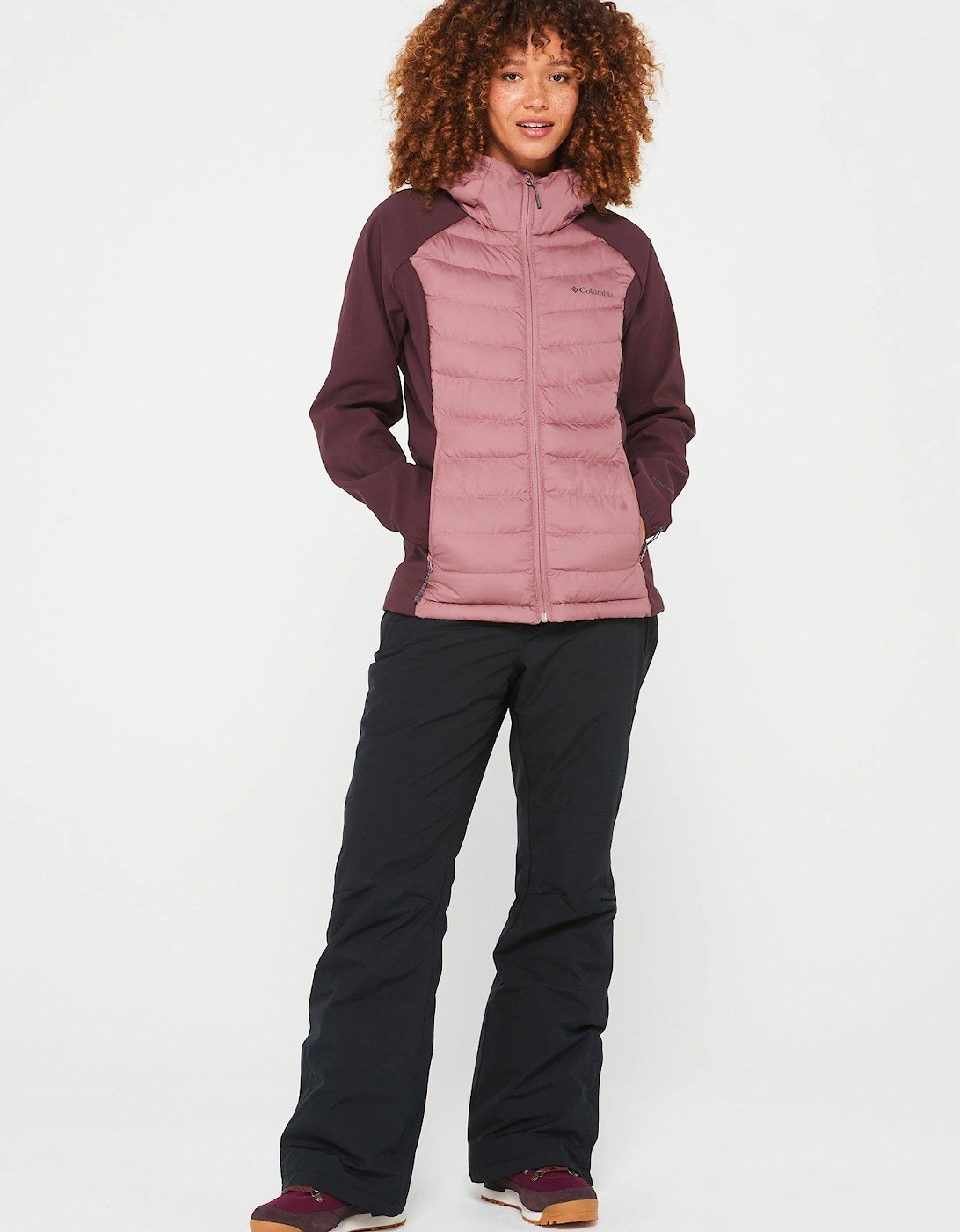 Women's Powder Lite II Hybrid Hooded Jacket - Purple