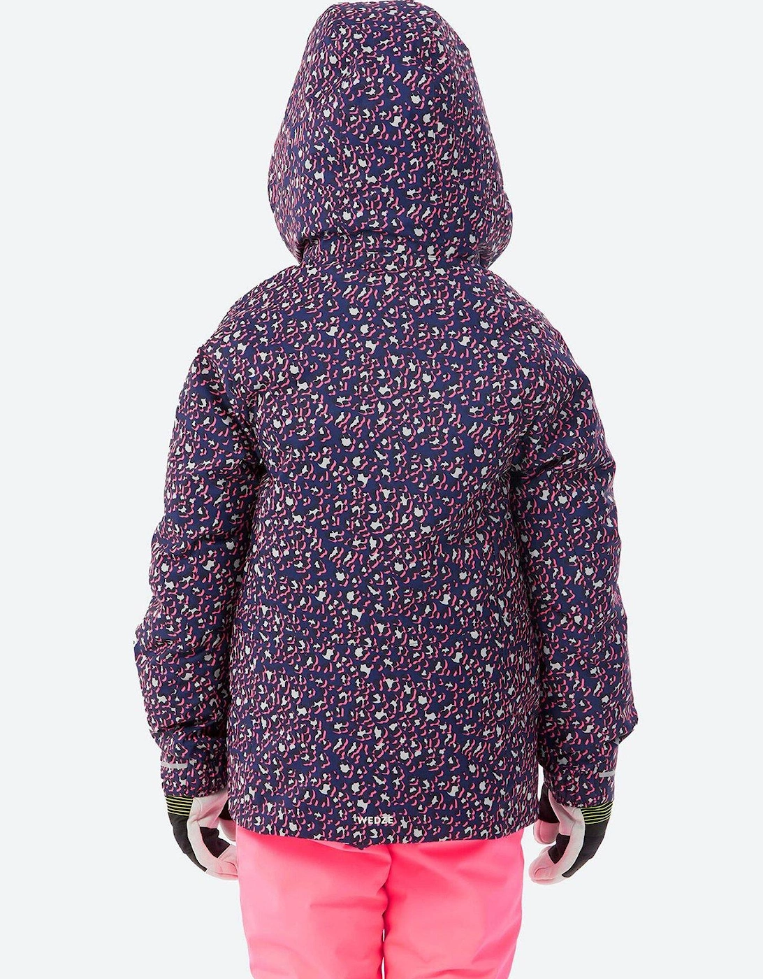 Girls' P 550 Ski Jacket - Blue Leopard Print