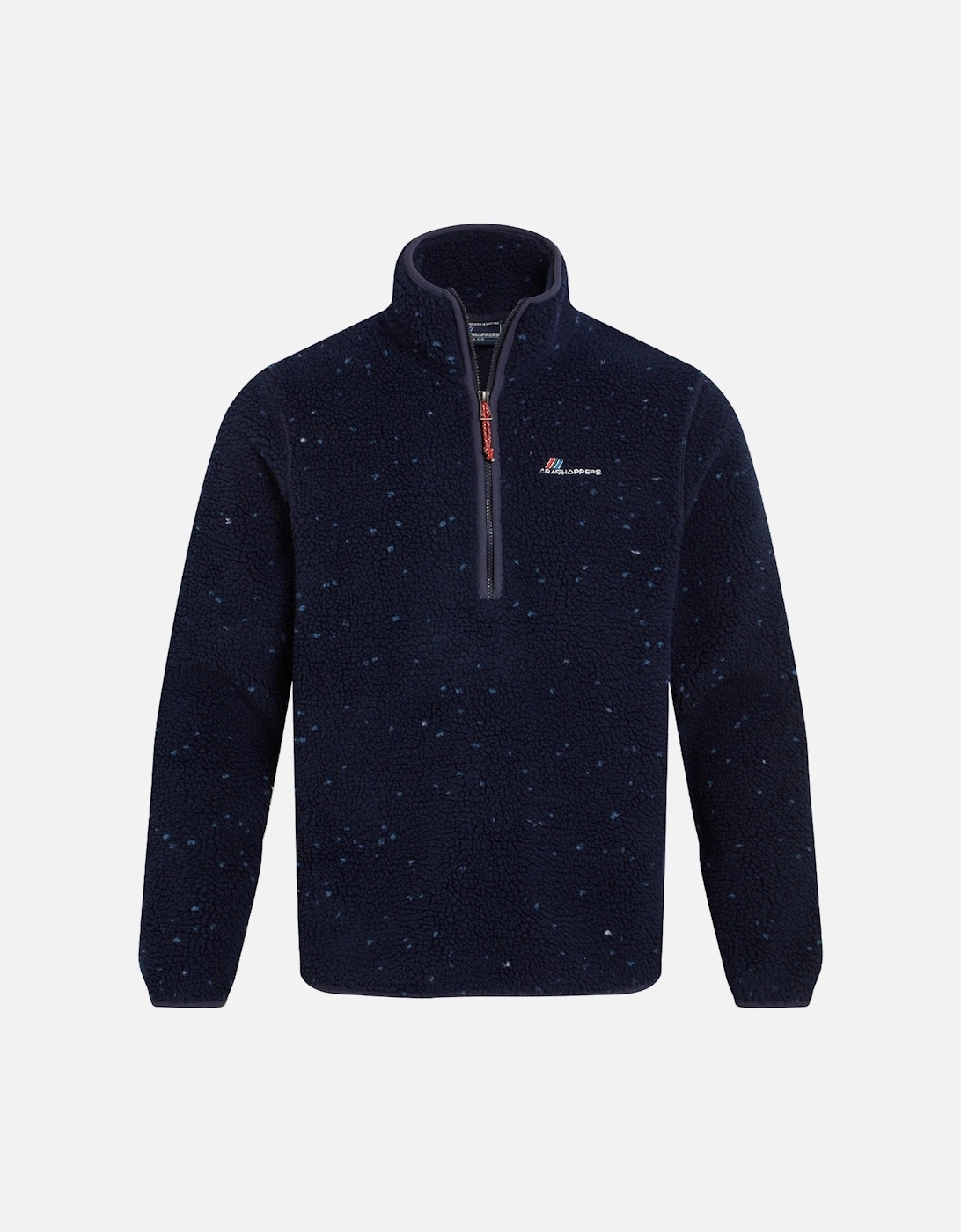 Mens Tatton Flecked Half Zip Fleece Top, 5 of 4